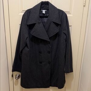 Jessica London Dark Gray Pea Coat
